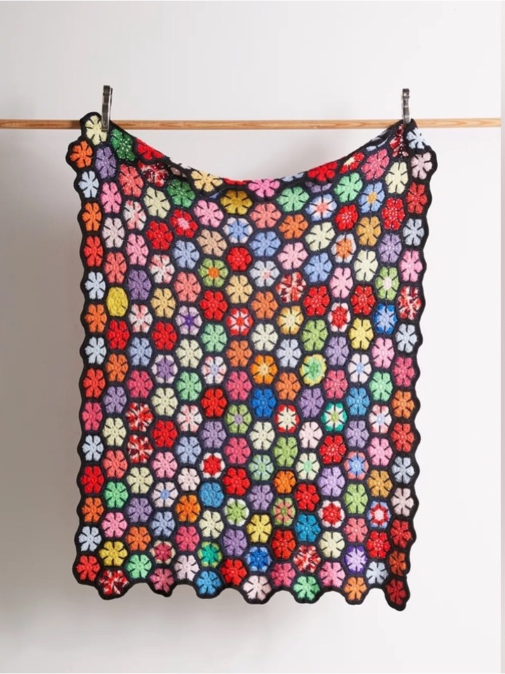 Urban Renewal One-Of-A-Kind Crochet Throw Blanket